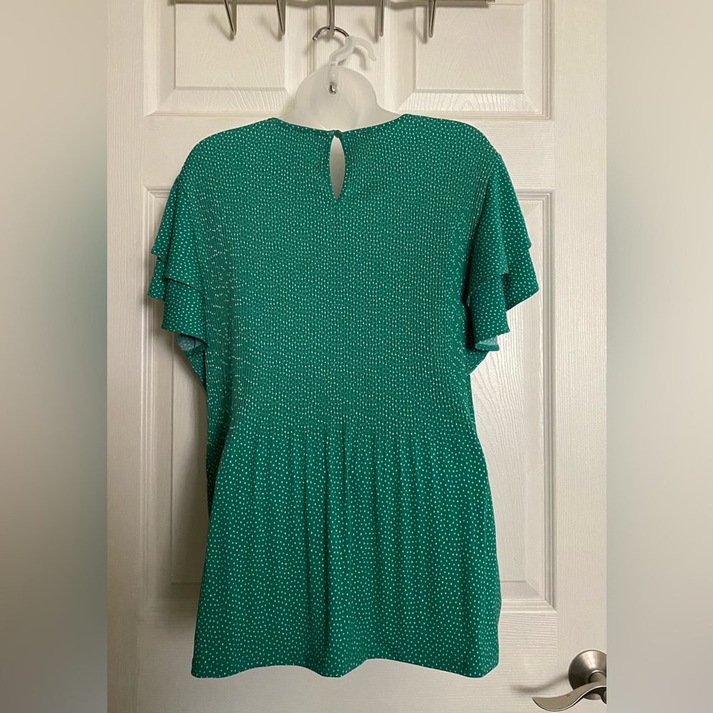 Plus size Career Top - green - Picture 3 of 3